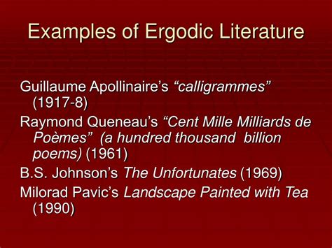 PPT - Ergodic Literature & Cybertext PowerPoint Presentation, free download - ID:4039403