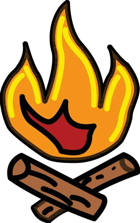 campfire illustration design 24794484 Vector Art at Vecteezy