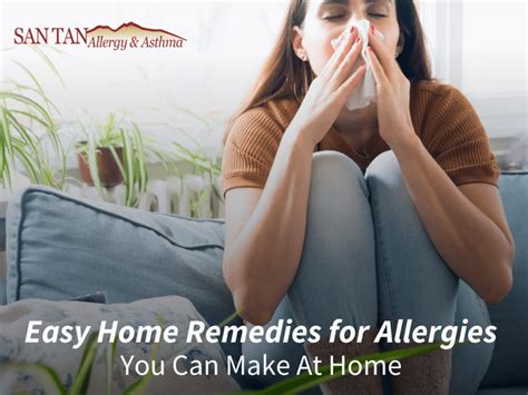 Easy Home Remedies for Allergies You Can Make At Home - San Tan Allergy ...