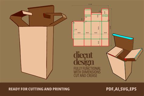 Box Die Cut Box Template Graphic by Minimalistartstudio · Creative Fabrica