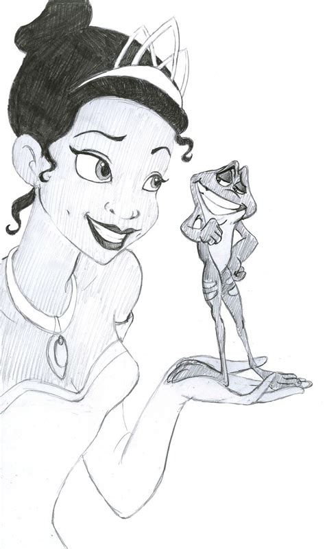 Tiana and Naveen | The Princess and the Frog | Cartoon drawings disney ...