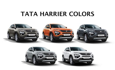 Tata Harrier Colors: White, Silver, Orange, Grey, Gold - GaadiKey