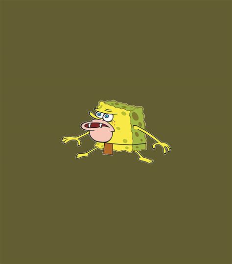 Spongebob Squarepants Caveman Meme Digital Art by Hubert Devlyn - Fine Art America