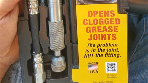 IPA Tools Grease Joint Rejuvenator. Clogged Zerk Fitting Quick And Easy Fix. Best Tool To Fix It ...