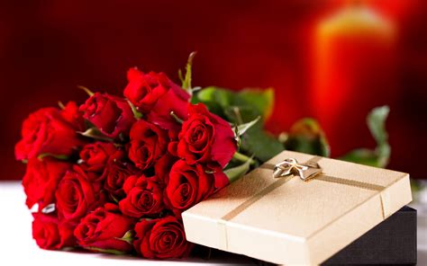 Bouquet of red roses on March 8 as a gift wallpapers and images ...