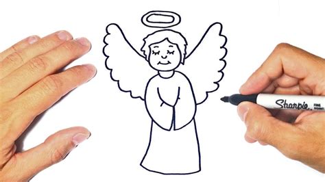 How to draw a Angel Step by Step | Easy drawings | Easy drawings ...