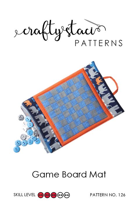 Game Board Mat Sewing Pattern - ready to ship — Crafty Staci