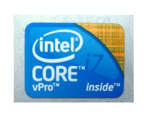 046 Naklejka Intel CORE i7 vPro inside 21x16 mm - 5164238827 ...