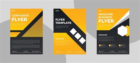 flyer design. flyer design templates idea samples 3498180 Vector Art at ...