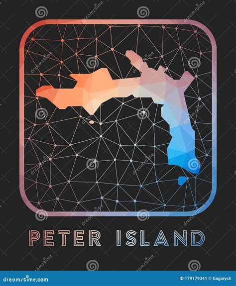 Peter Island map design. stock vector. Illustration of diamond - 179179341