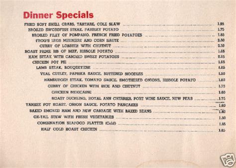 THE ORIGINAL TOOTS SHOR RESTAURANT 1944 DINNER MENU | #42155257