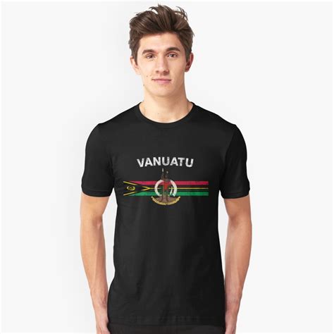 "Ni-Vanuatu Flag Shirt - Ni-Vanuatu Emblem & Vanuatu Flag Shirt" T ...