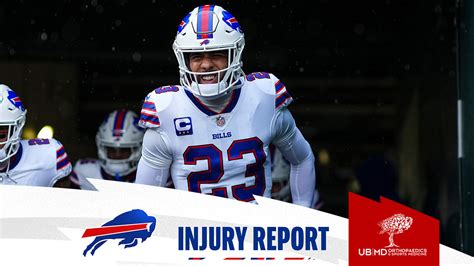 Buffalo Bills injury report for Week 15 vs. Dallas Cowboys