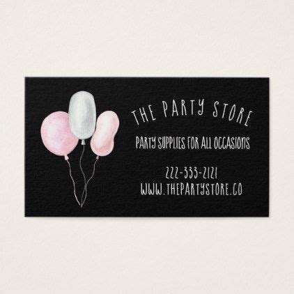 Whimsical Party Balloons Business Card | Zazzle.com | Balloon business ...