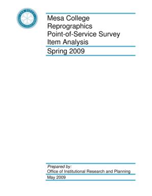 Fillable Online research sdccd POS Mesa College Reprographics Report final - research sdccd Fax ...