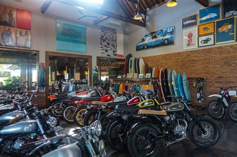 Deus Ex Machina motorcycle and surf shop and restaurant in Canggu, Bali, Indonesia | Fun Life Crisis