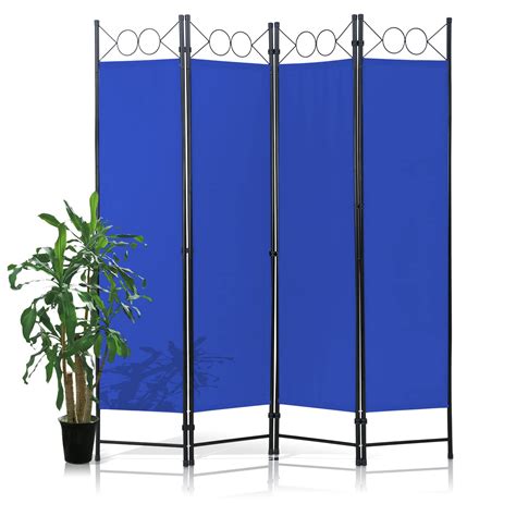 Buy Room Divider 4 Panels 6FT Room Divider Wall Folding Privacy Screens ...