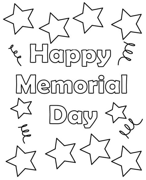 25 Free Printable Memorial Day Coloring Pages