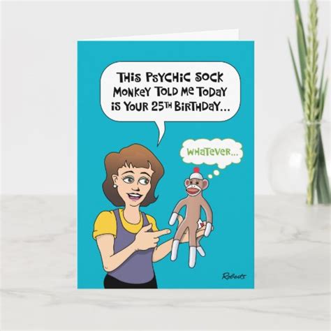 Funny 25th Birthday Card | Zazzle.com