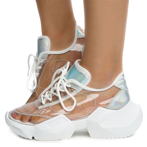 YOKI SHOES Nessa-01 Clear Sneakers NESSA-01-CLEAR - Karmaloop