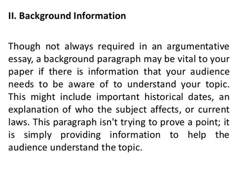 Argumentative speech