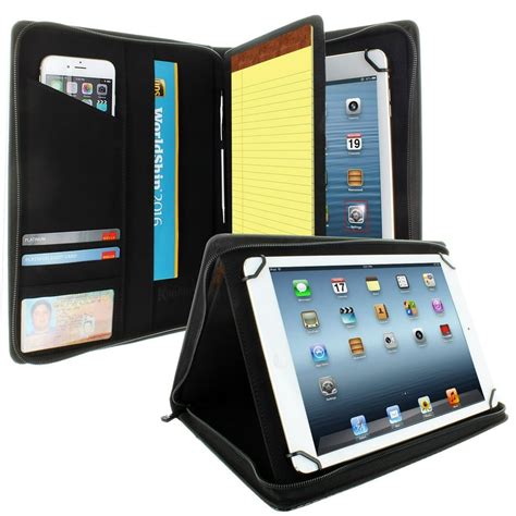 KHOMO Universal Tablet Pad Folio Zippered Case fits Tablets 8.5" up to ...