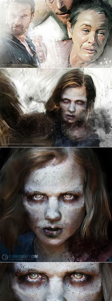 Talking Dead...Zombies Paint by Vlad Rodriguez, via Behance | Walking dead art, The walking dead ...