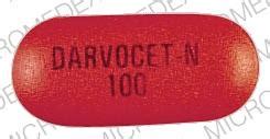 DARVOCET-N 100 Pill Orange Oval - Pill Identifier