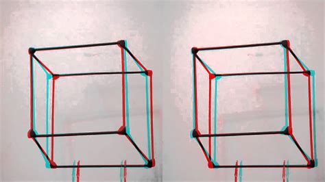 Necker Cube Optical Illusion (Stereo 3d) - YouTube