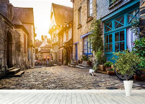 Old town in Europe Wall Mural Wallpaper | Canvas Art Rocks