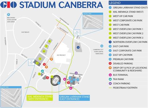 Canberra GIO Stadium Seating Map 2023 with Rows, Parking Map, Tickets Price, Booking