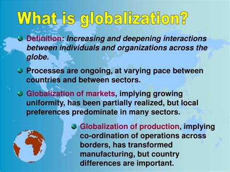 Globalization Definition