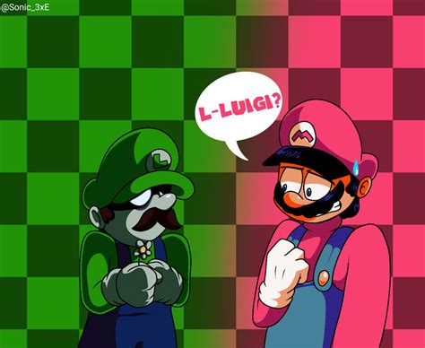 (Art Trade) Beta Luigi and OGN Mario by sonicexeartist567 on DeviantArt