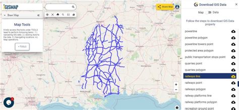 Download Mississippi state GIS maps - counties, rail, highway, shapefile