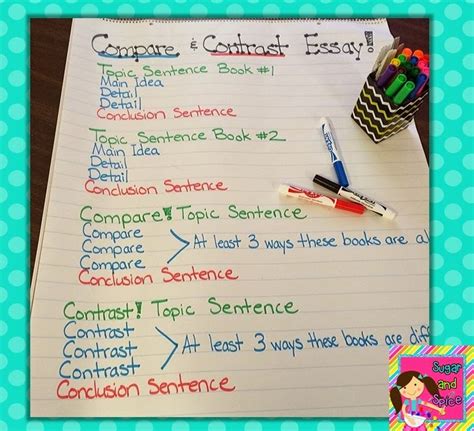 Compare & Contrast Essays - First Grade Style! :) - Miss DeCarbo