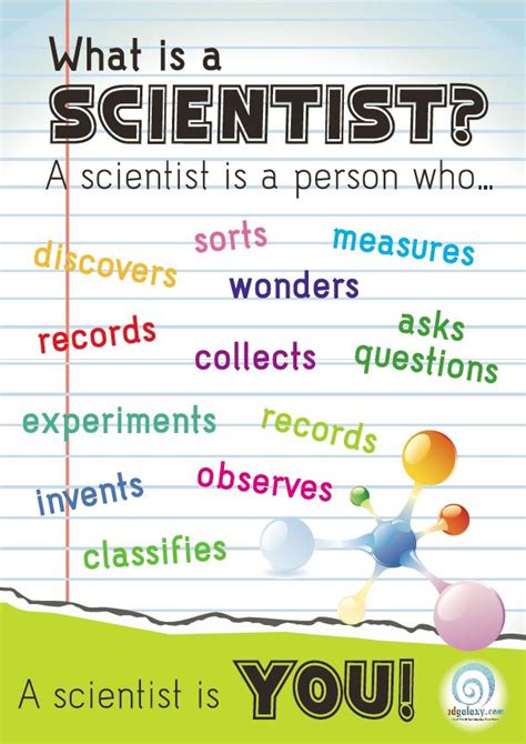 What is A Scientist? Free Classroom Poster — Edgalaxy: Cool Stuff for Nerdy teachers