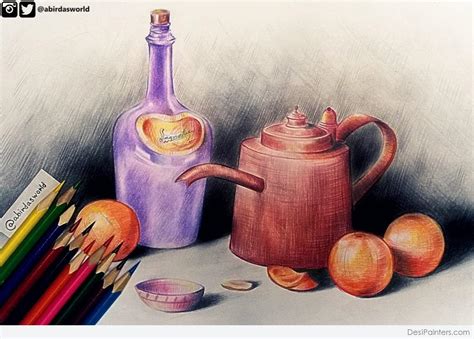 Pencil Color Art | DesiPainters.com