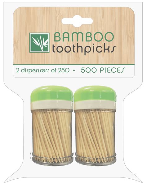 Evriholder Bamboo Toothpicks (500pk) - Walmart.com