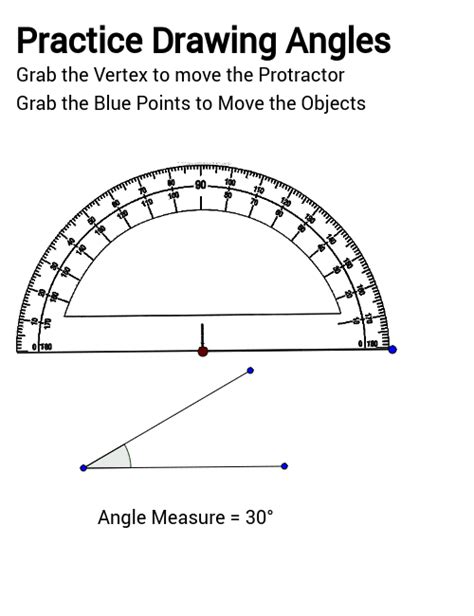 Draw Angles – GeoGebra