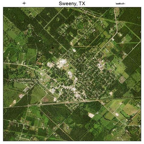 Aerial Photography Map of Sweeny, TX Texas