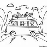 Fun Family Road Trip Coloring Page  Pagescom sketch template
