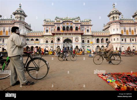 Temple in Janakpur Stock Photo - Alamy