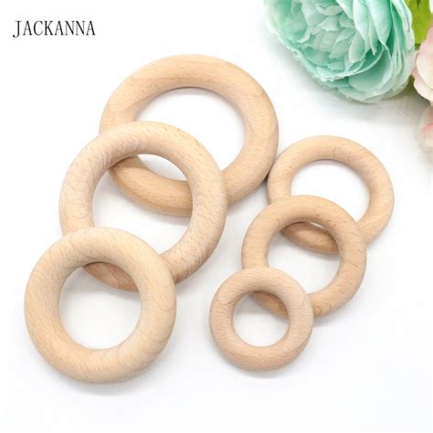 Aliexpress.com : Buy Organic Wood Baby Teether Ring, Wooden Teething ...