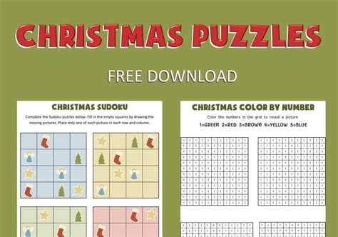 Free Christmas Puzzles – Deeper KidMin