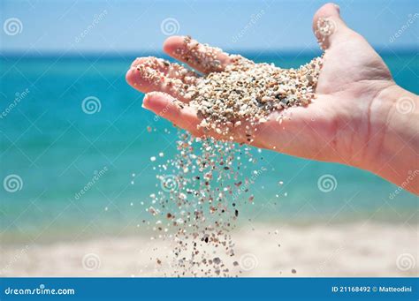 Hand With Sand Stock Photography - Image: 21168492