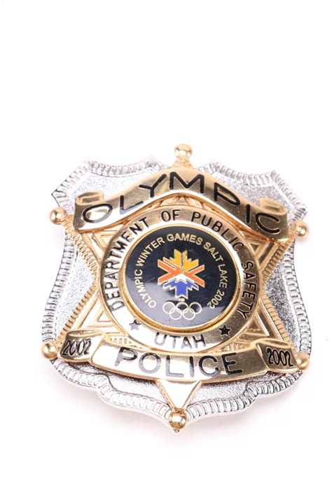 Commemorative 2002 Salt Lake City Olympics Police Badge | EBTH