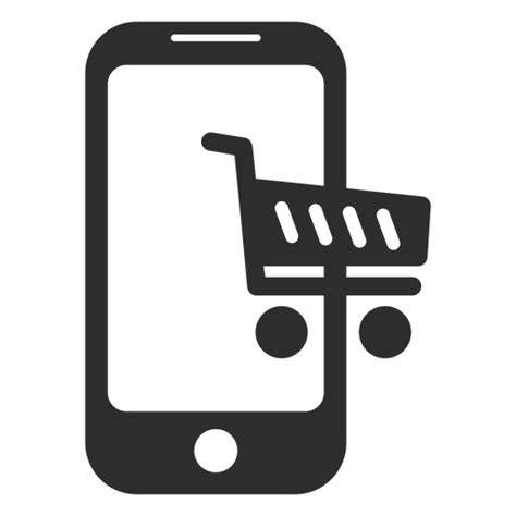 Design PNG E SVG De Ícone De Compras Online Para Celular Para Camisetas