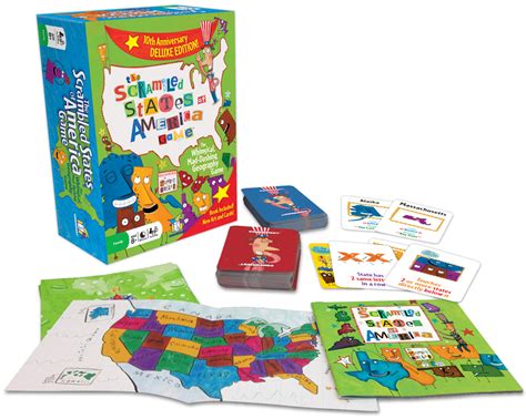 The Scrambled States of America Game - Deluxe Edition | Gamewright