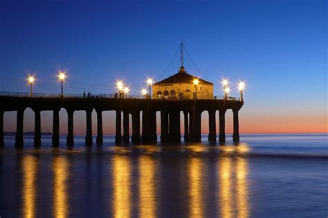 Manhattan Beach Pier Sunset Photo 8x10