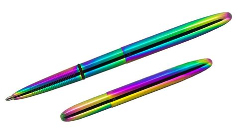 This Rainbow Fisher Space Pen Features a Titanium Nitride Finish | Bullet pen, Fisher space pen ...